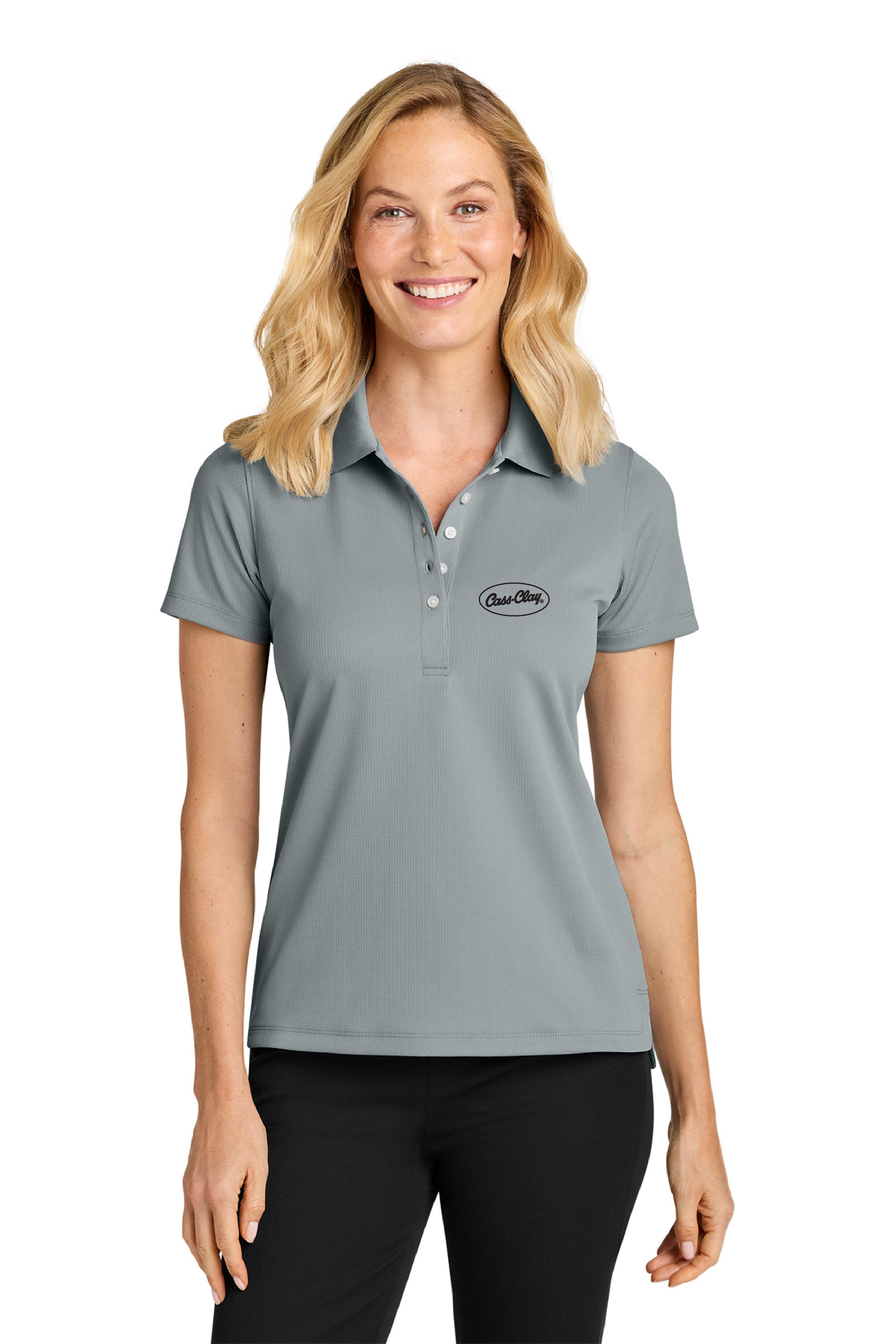 Cass Clay Port Authority® Women’s Dry Zone® Stain-Release Grid Polo