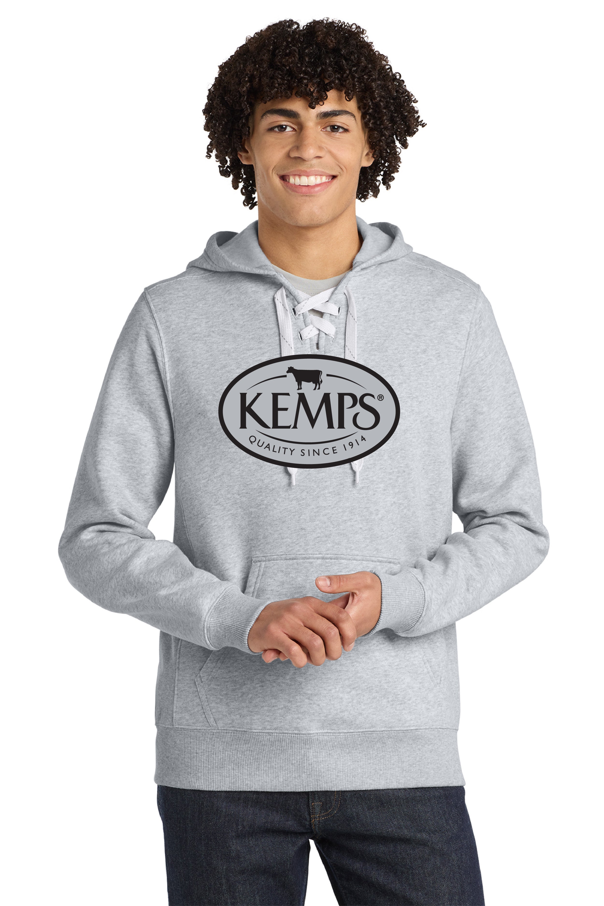 Kemps Sport-Tek® Lace Up Pullover Hooded Sweatshirt
