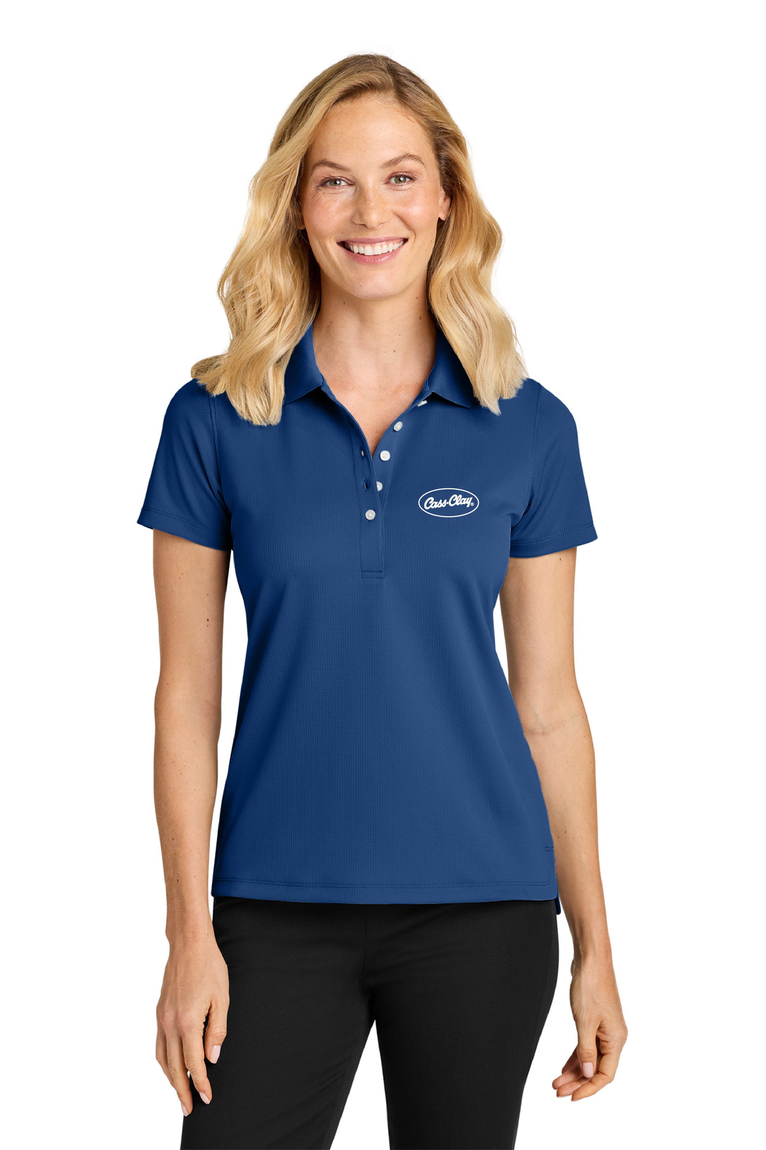 Cass Clay Port Authority® Women’s Dry Zone® Stain-Release Grid Polo