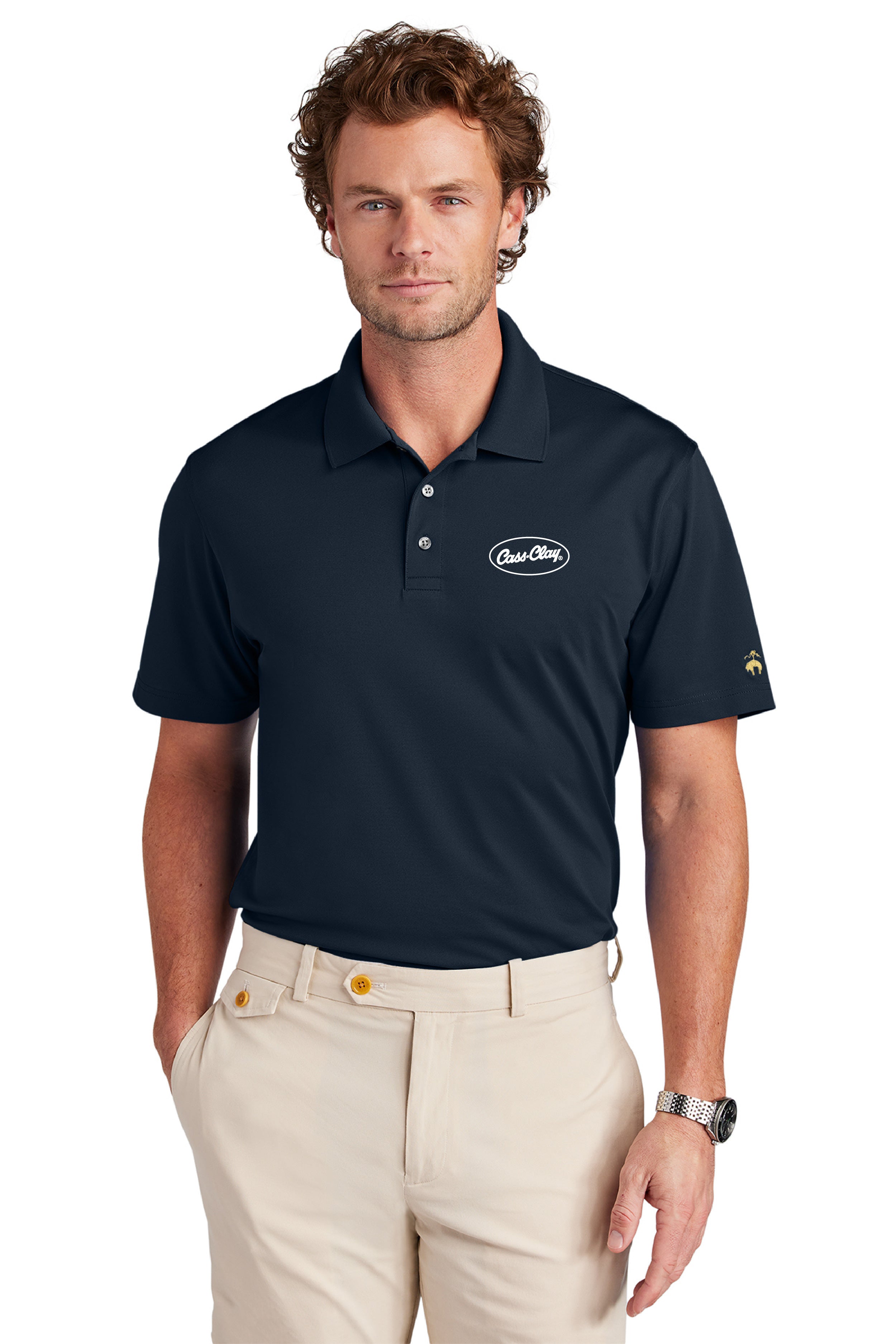 Cass Clay Brooks Brothers® Mesh Pique Performance Polo