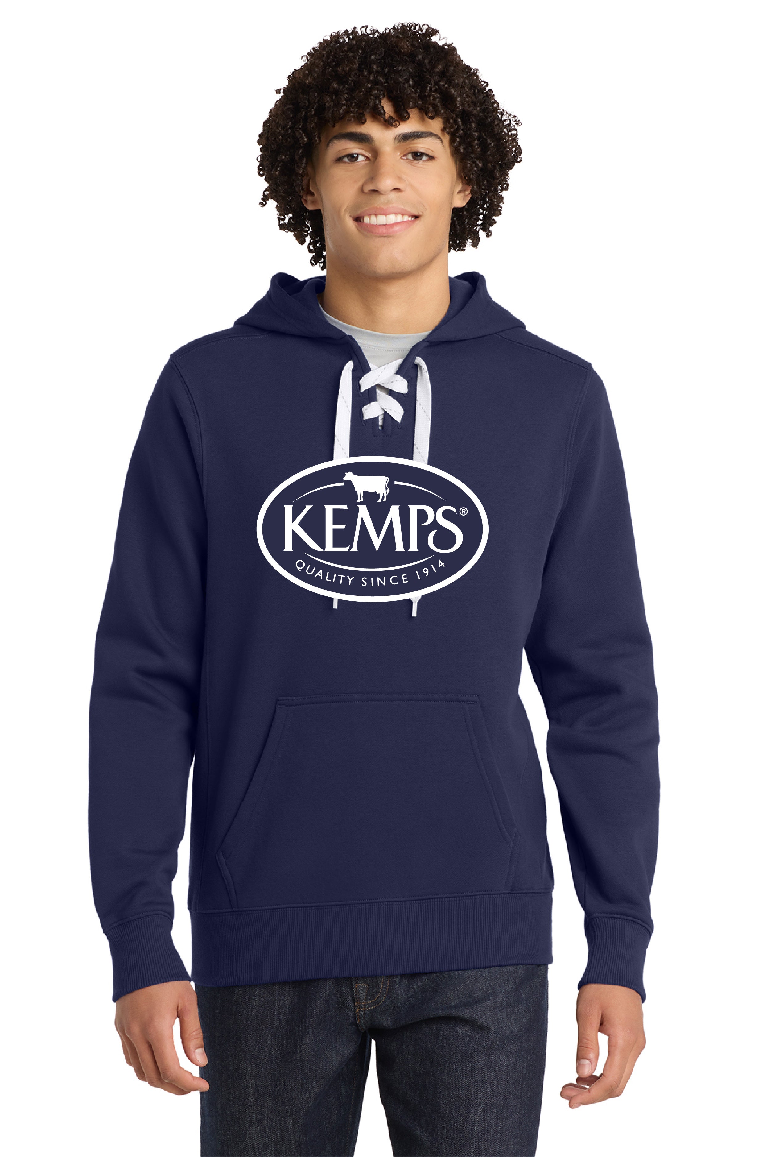 Kemps Sport-Tek® Lace Up Pullover Hooded Sweatshirt