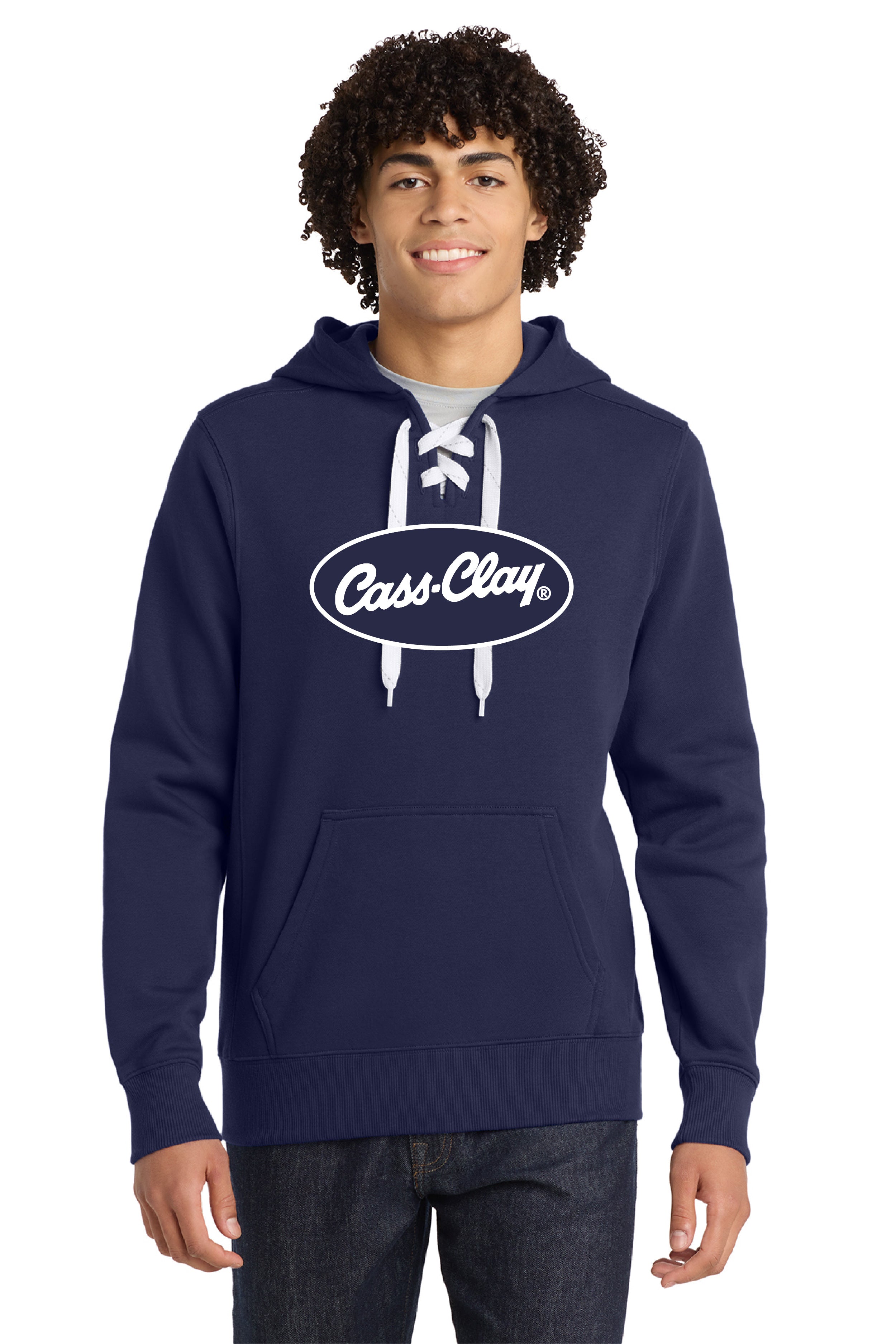 Cass Clay Sport-Tek® Lace Up Pullover Hooded Sweatshirt