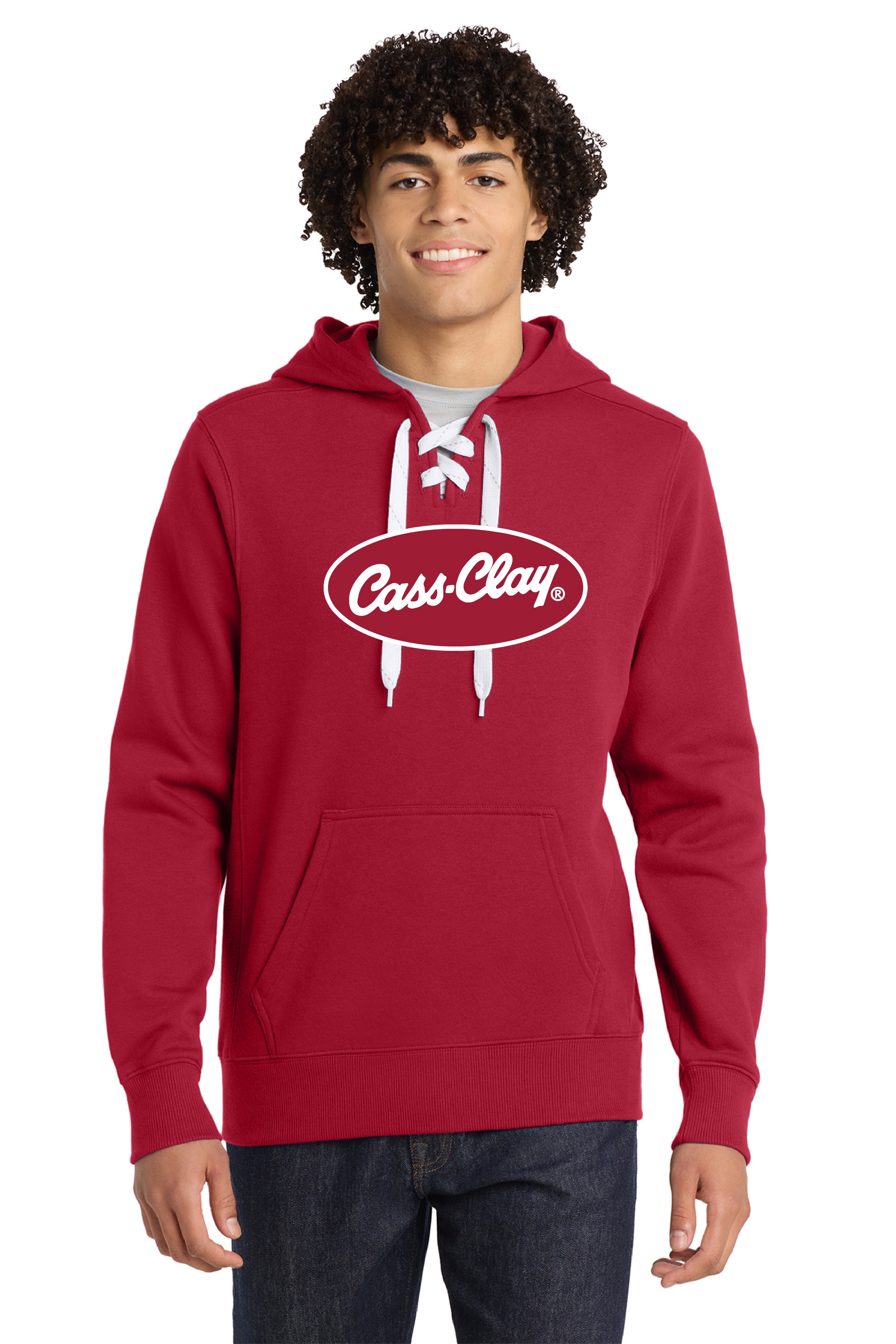 Cass Clay Sport-Tek® Lace Up Pullover Hooded Sweatshirt