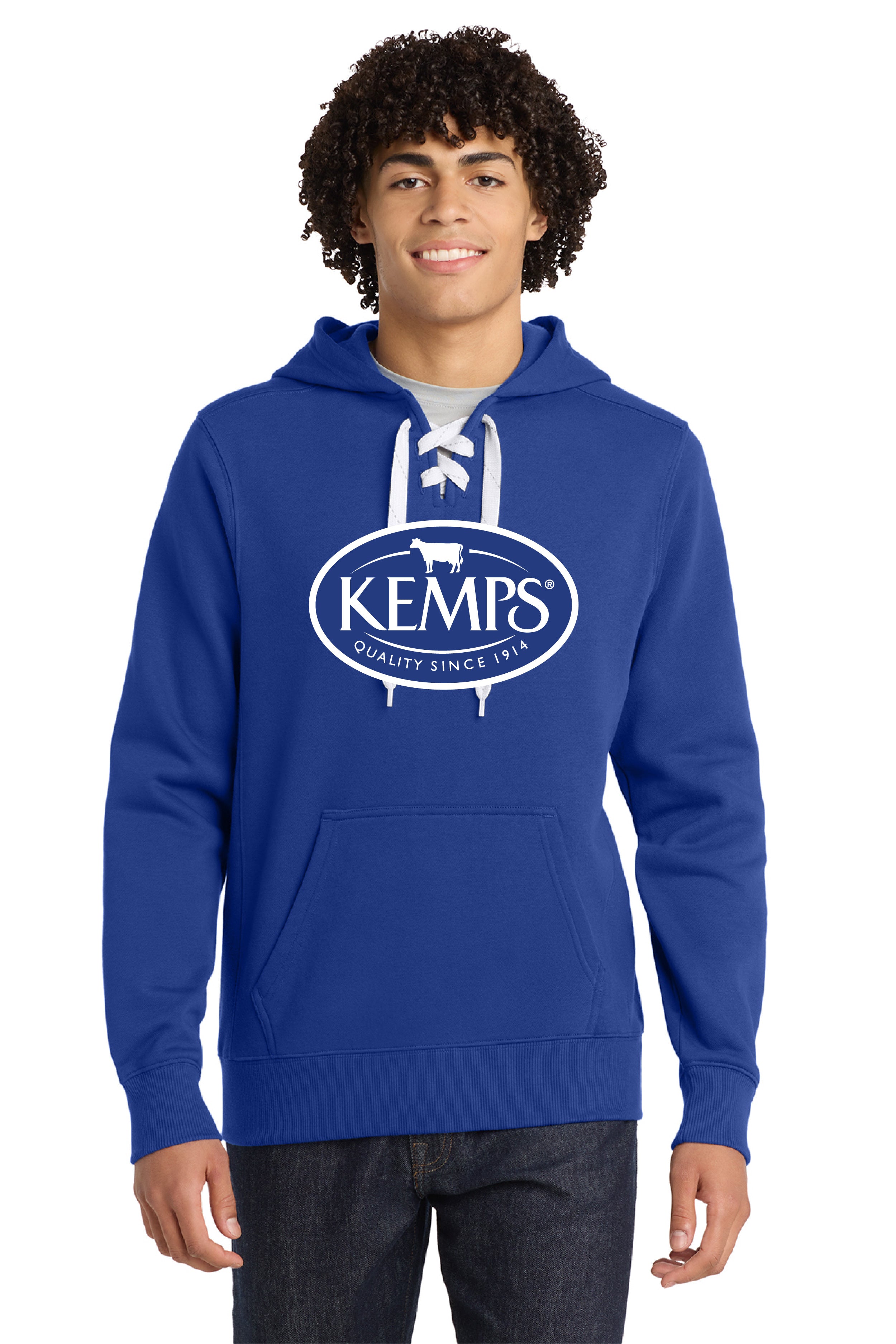 Kemps Sport-Tek® Lace Up Pullover Hooded Sweatshirt