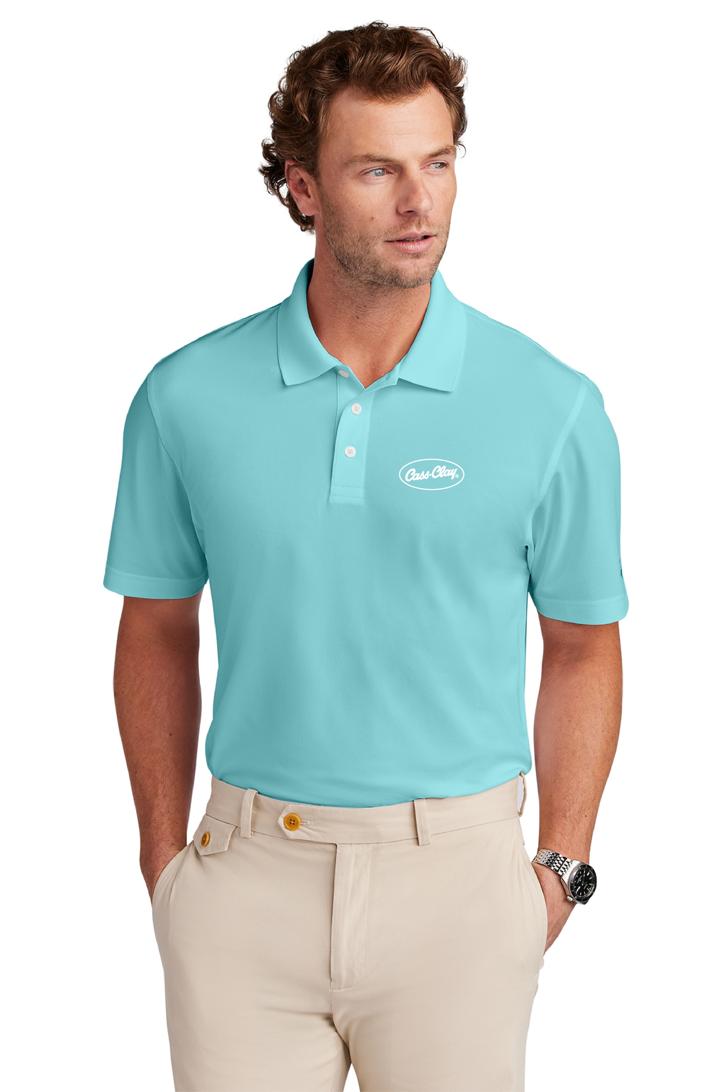 Cass Clay Brooks Brothers® Mesh Pique Performance Polo