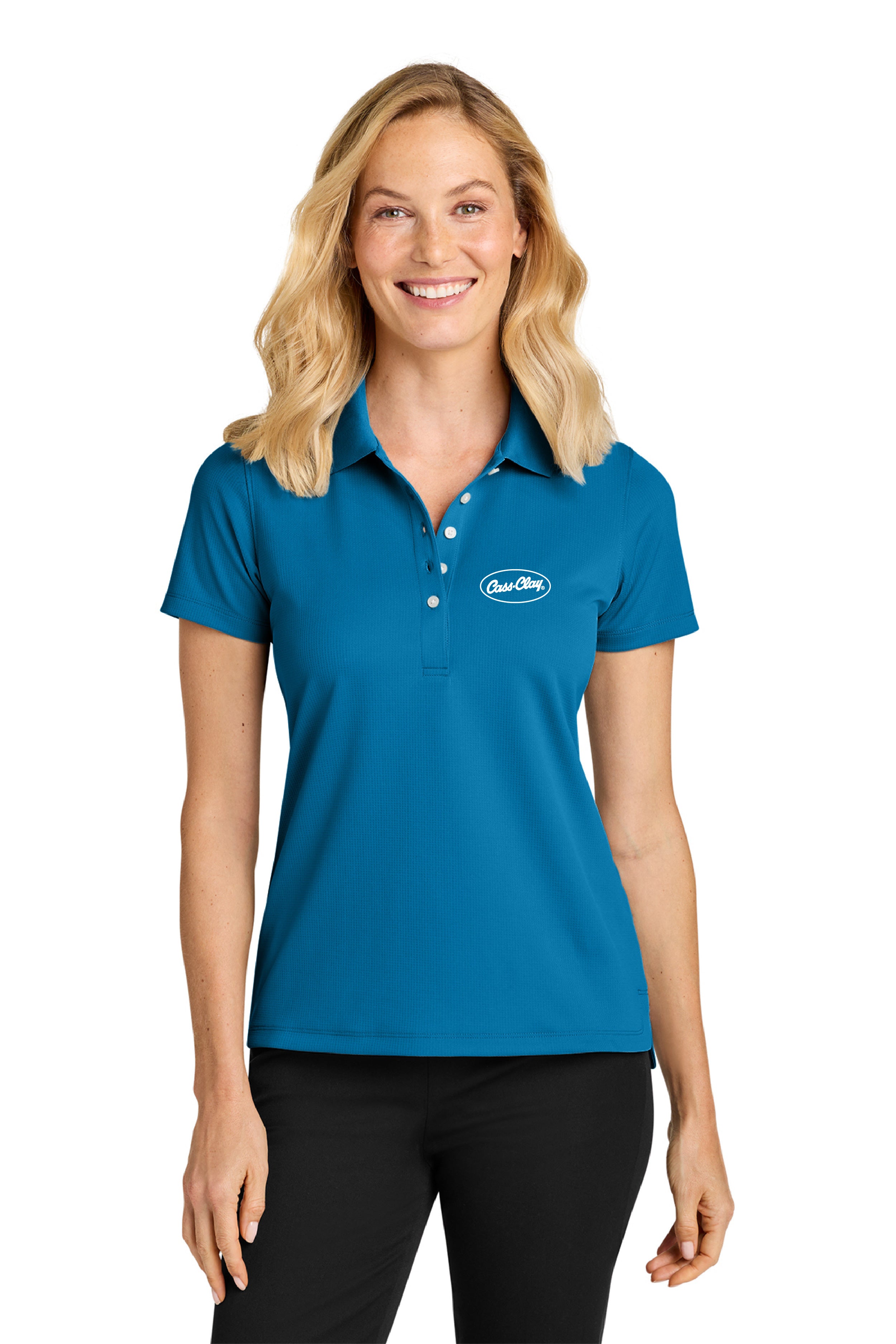 Cass Clay Port Authority® Women’s Dry Zone® Stain-Release Grid Polo