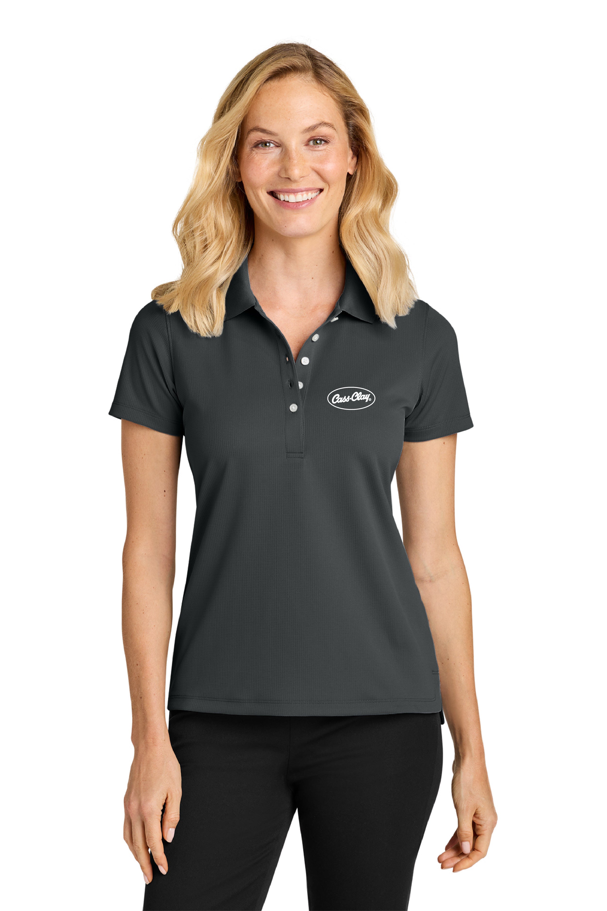 Cass Clay Port Authority® Women’s Dry Zone® Stain-Release Grid Polo