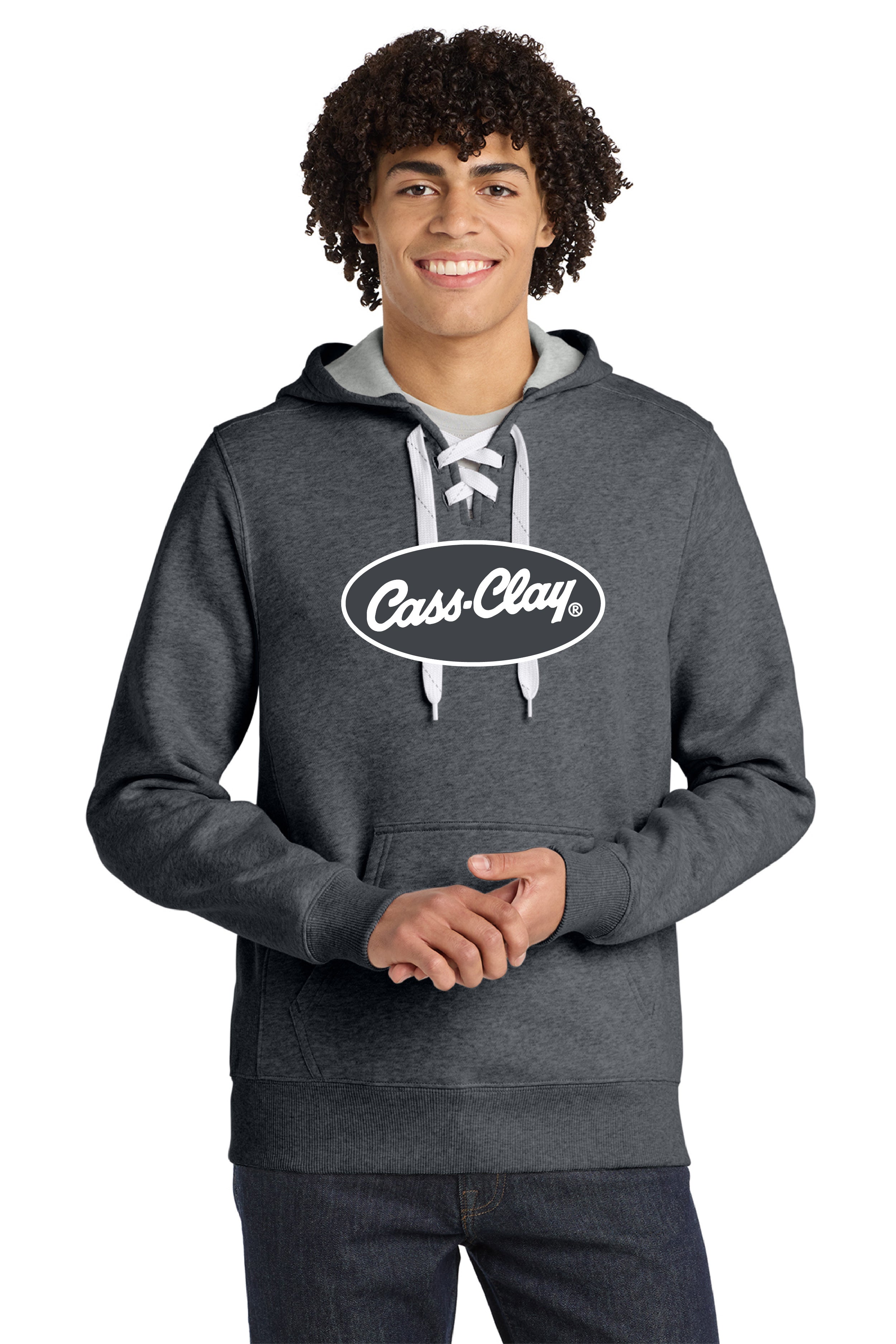 Cass Clay Sport-Tek® Lace Up Pullover Hooded Sweatshirt
