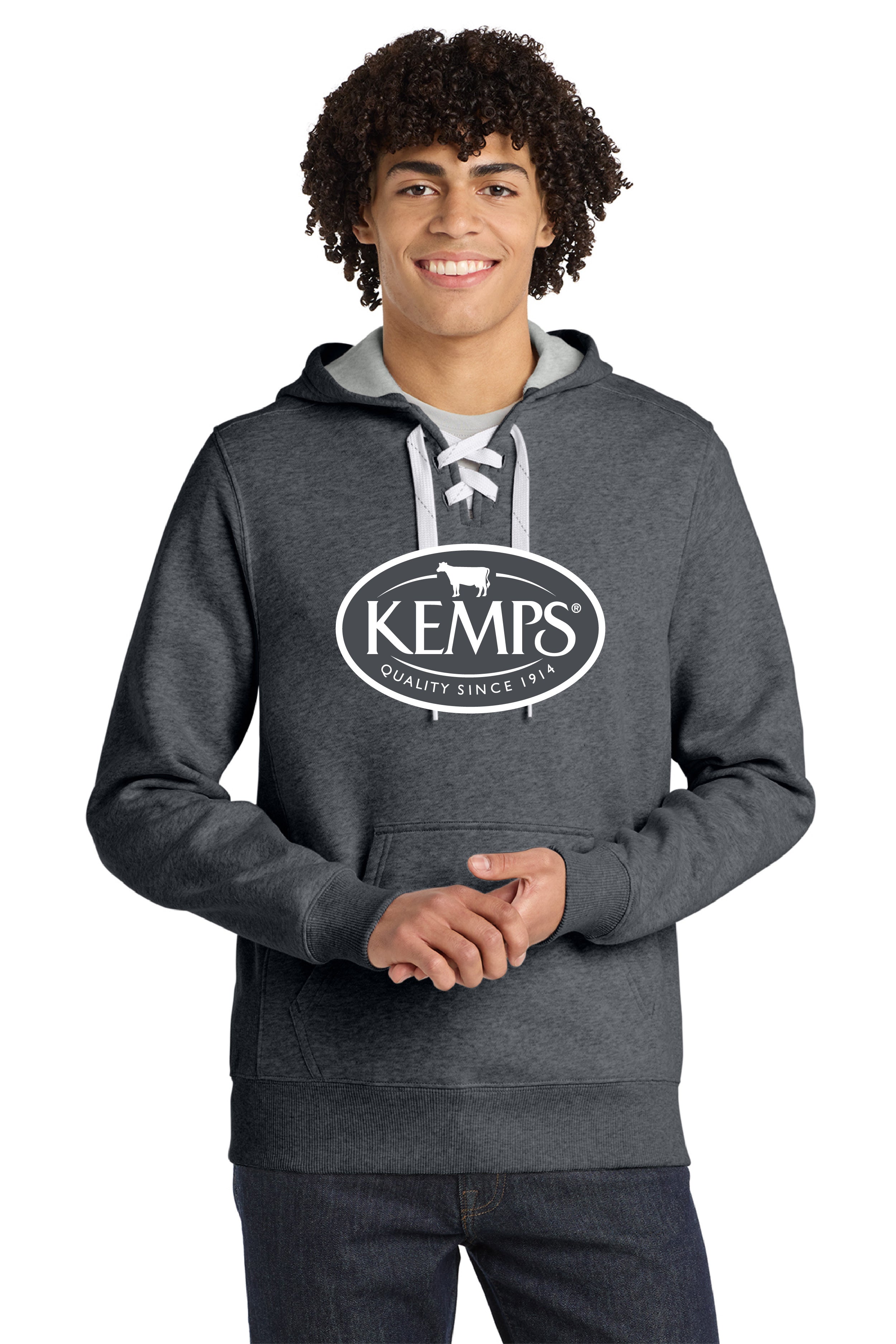 Kemps Sport-Tek® Lace Up Pullover Hooded Sweatshirt