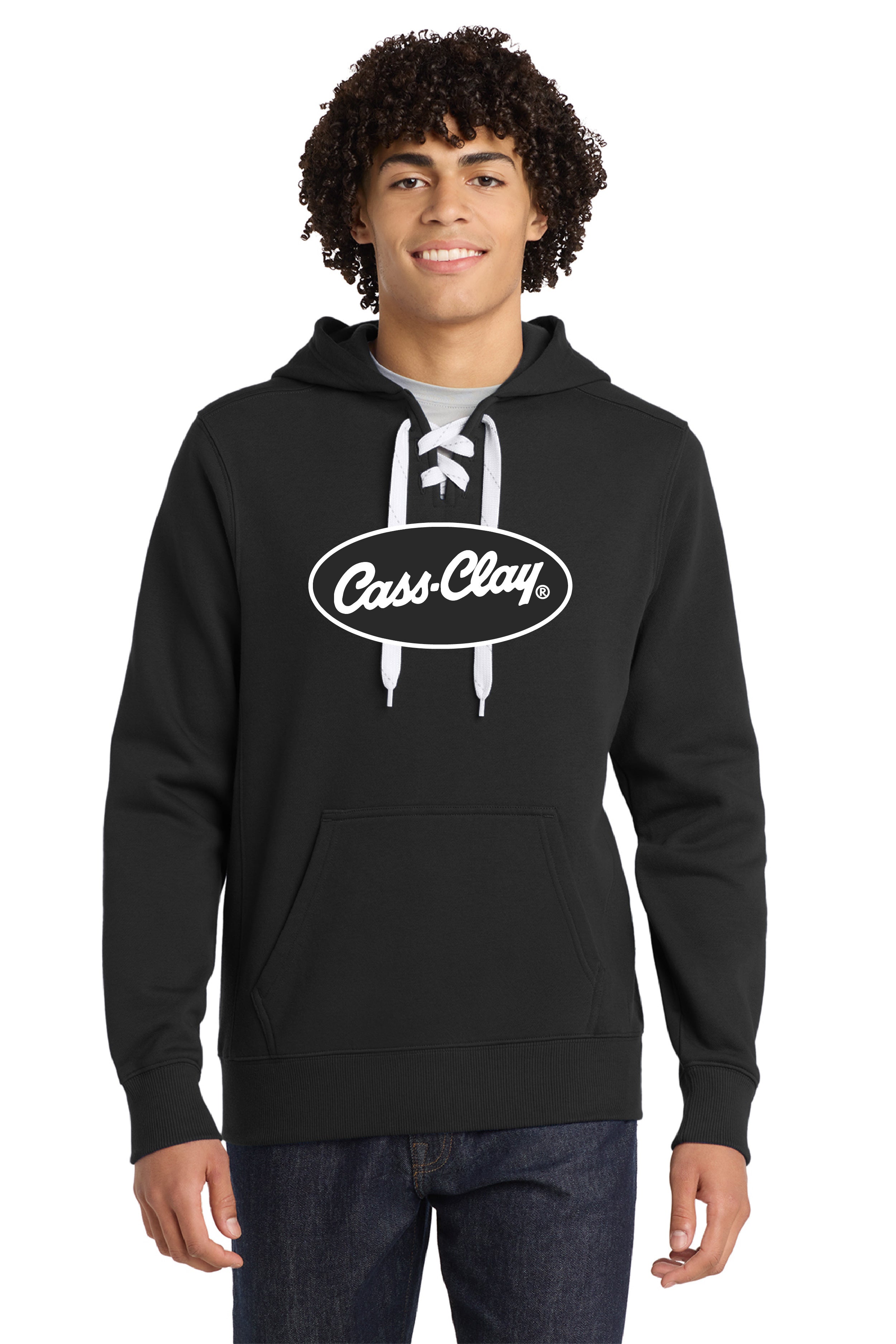 Cass Clay Sport-Tek® Lace Up Pullover Hooded Sweatshirt
