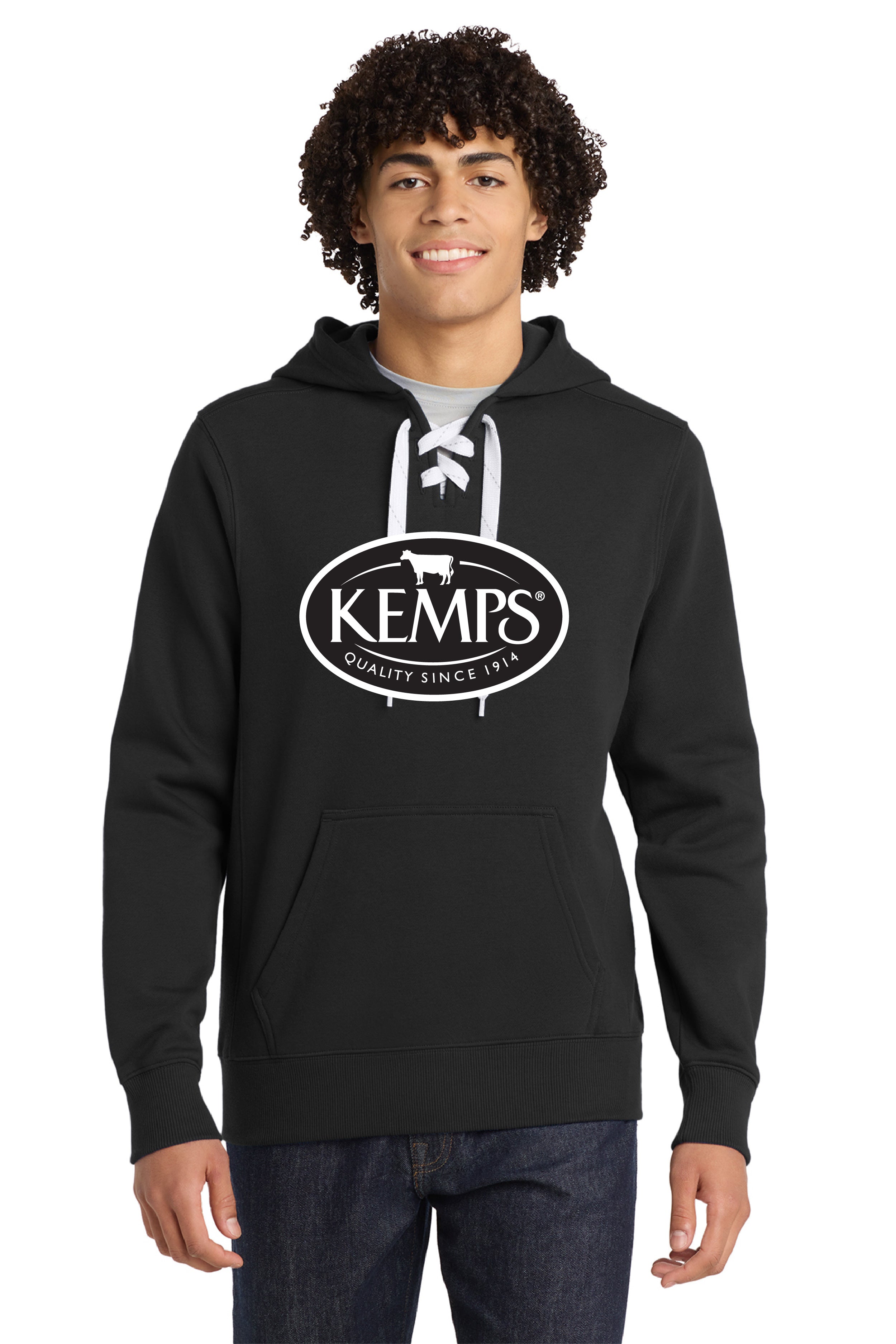 Kemps Sport-Tek® Lace Up Pullover Hooded Sweatshirt